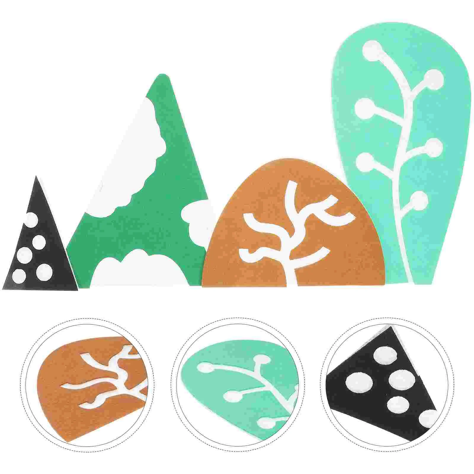 

Wall Tree Sticker Decals Stickers Nursery Bulletin Personalized Kindergartendecal Bedroom Board Felt Forest Fabric Pine