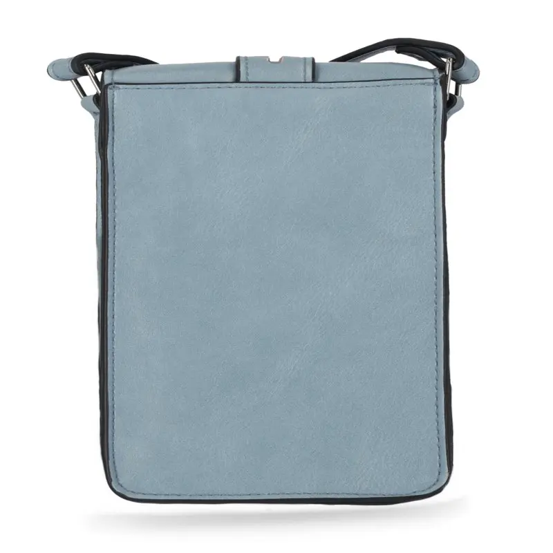 Women's Clara Wallet on a String with Tag Along Vinyl Blue