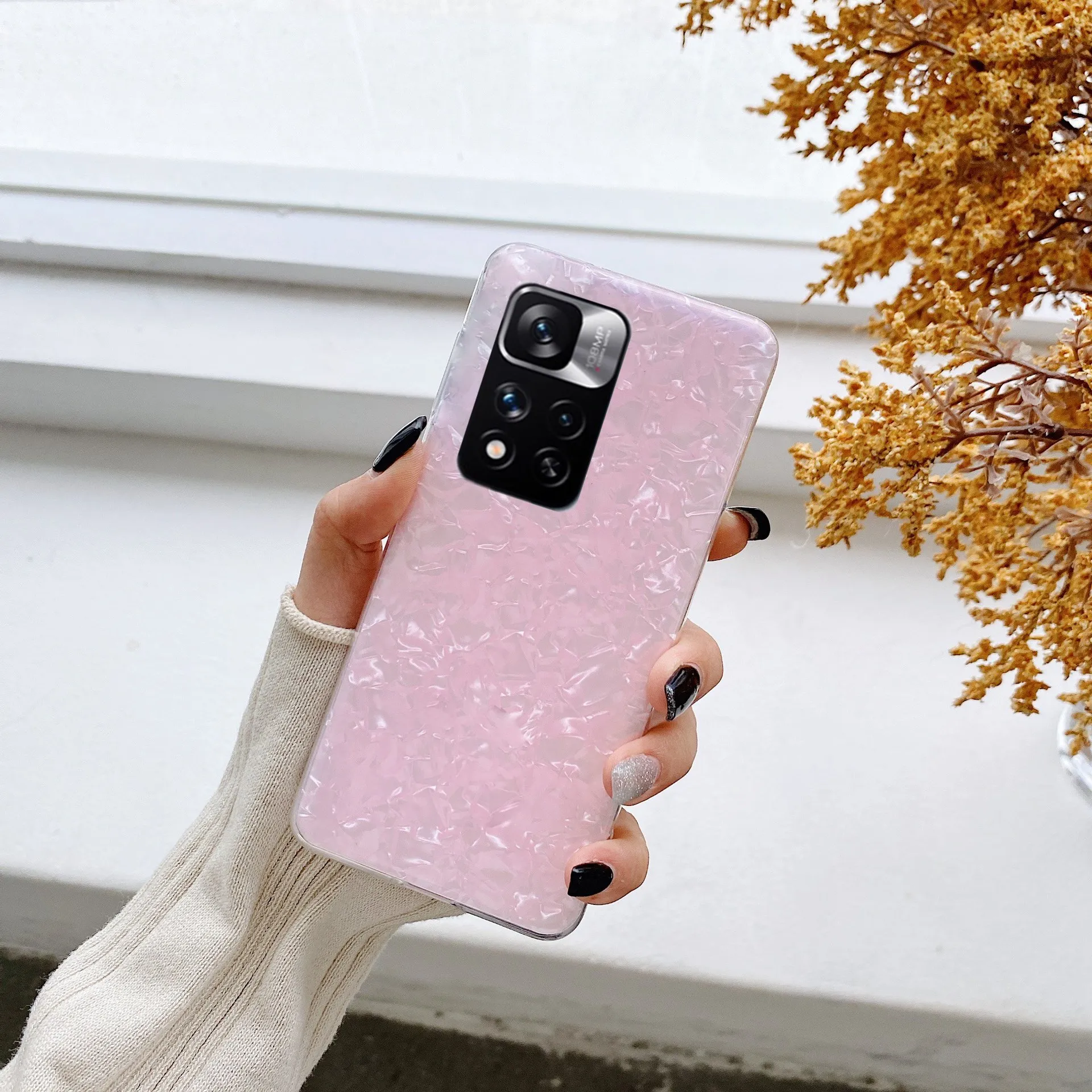 

Pink Shell Pattern For XIAOMI Redmi 10C 10 Power Indian Case Fantasy For Redmi Note 10 4G 10T 5G 10S 10 Pro 4G 10 Pro Max Case