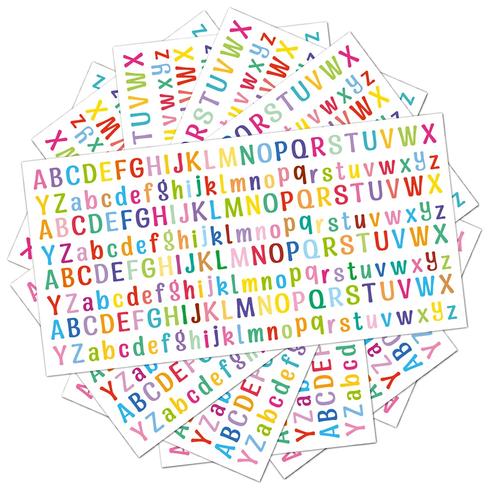 

Color Letter Sticker Letter Stickers Alphabet Stickers Scrapbooking Decoration Name Sticker Photo Album Decor Planner Decals