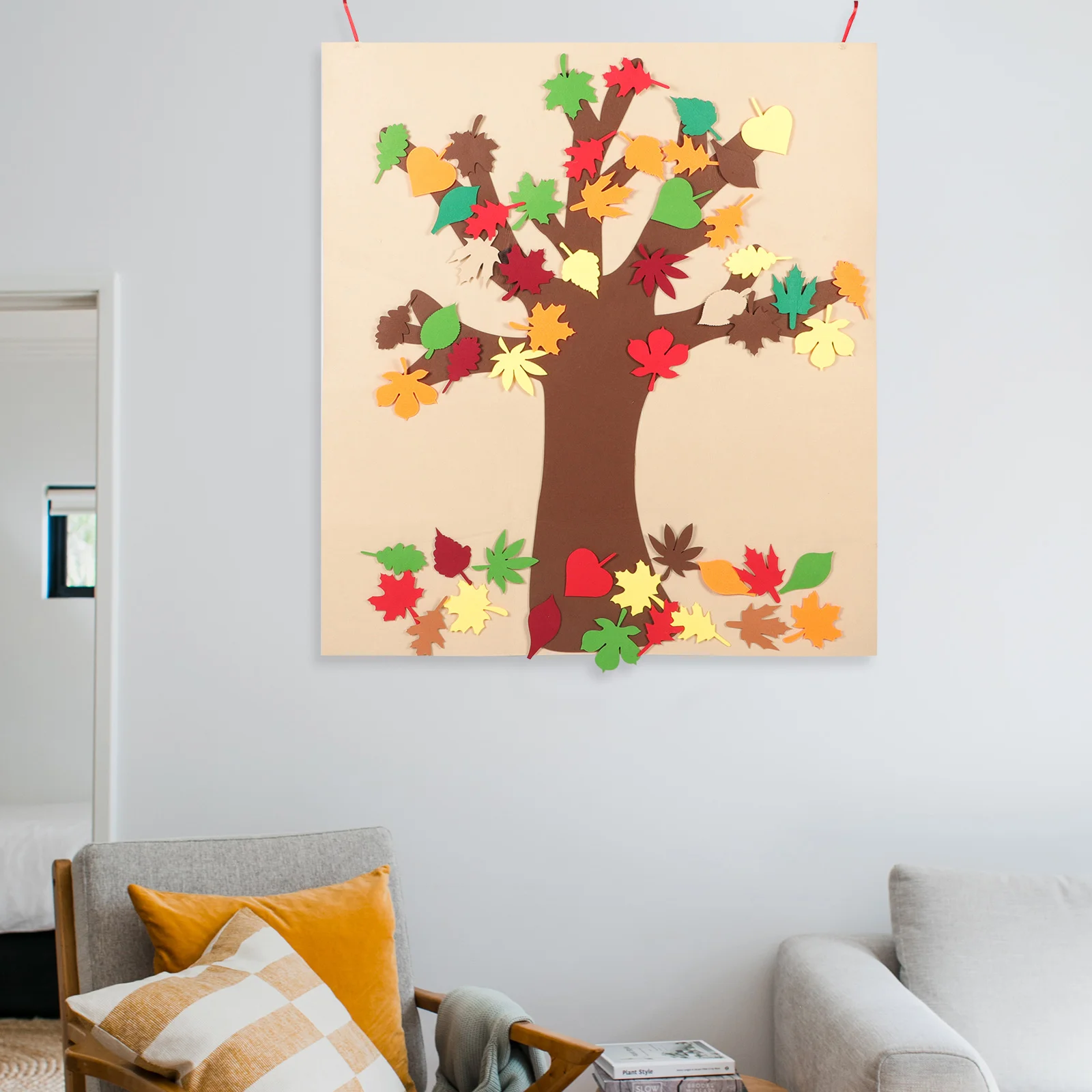 

Fall Decor Lovely Wall Sticker Decorative Window Autumn Multi-function Decal Festival