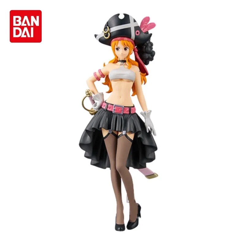 

16CM Bandai Original ONE PIECE FILM RED DXF THE GRANDLINE LADY Vol.3 Nami Anime Action Figures Toys Gifts for Children