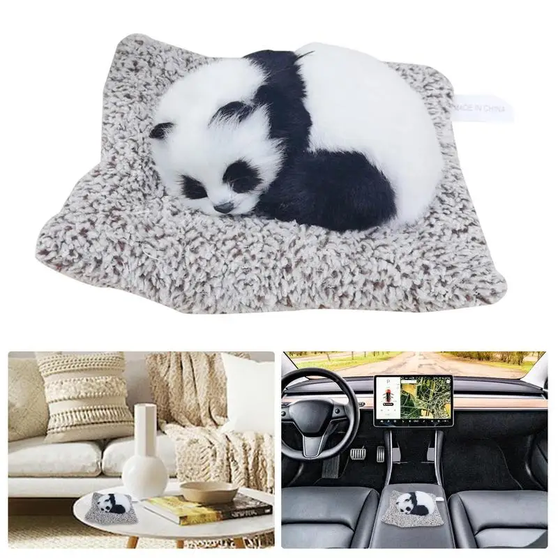 

Sleeping Panda Car Ornament Resin Panda Swing Pendant For Car Decoration Cute Animal Design Car Panda Decoration Accessories