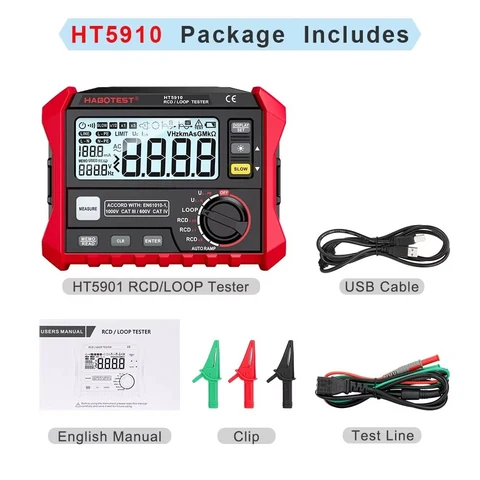 Цифровой измеритель сопротивления Cretrust HT5910 HT2302