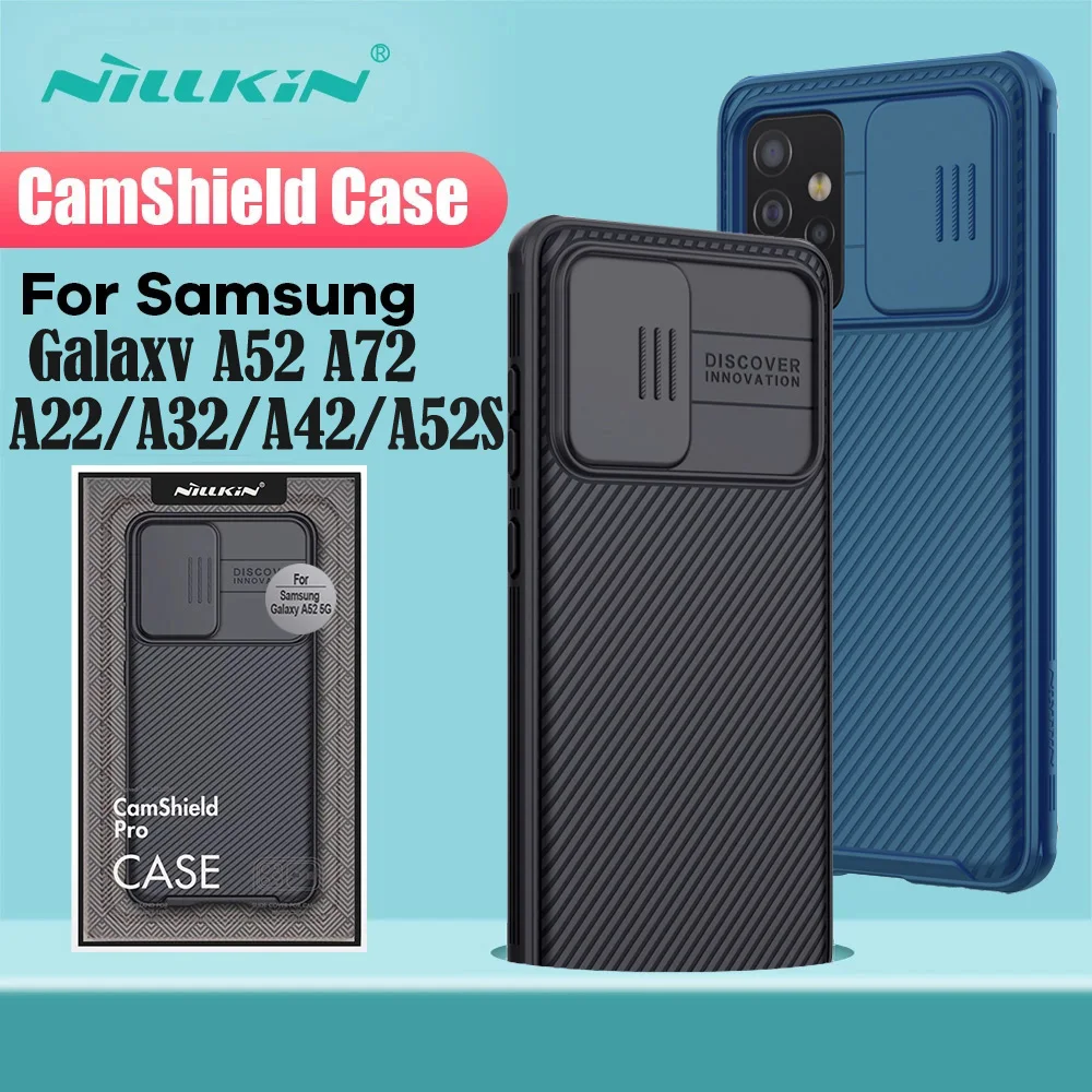 

For Samsung Galaxy A52 A72 A52S A22 A32 A42 4G 5G Case NILLKIN CamShield Case Slide Camera Protection Back Cover For Samsung A52