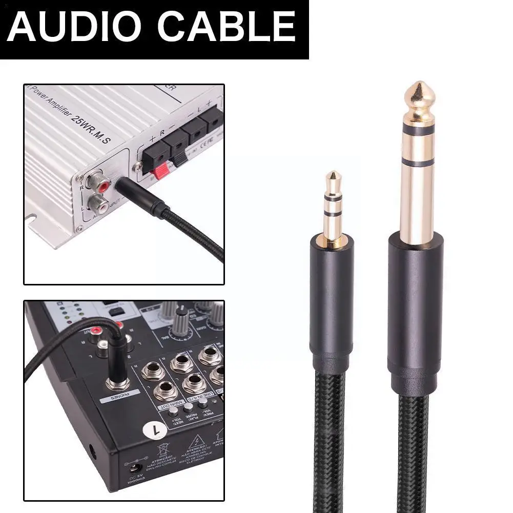 

Вспомогательный кабель-адаптер 3,5 мм, 1/8 мм, 6,35 мм, 1/4 мм