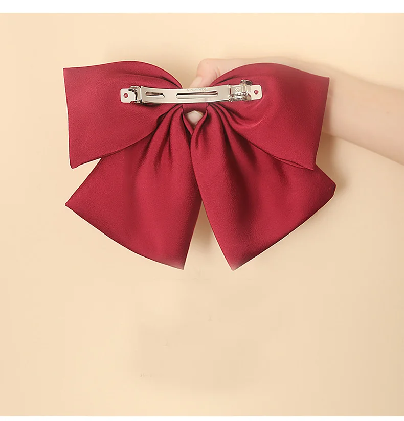 Женская заколка для волос с двойным бантом Французская конского хвоста