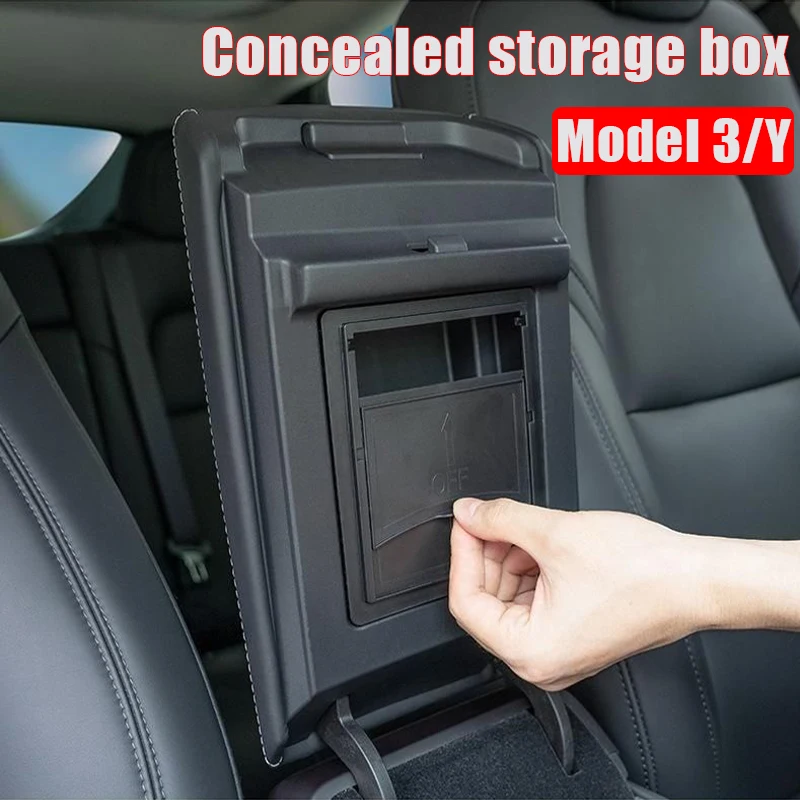 

Car Center Console Organizer Box For Tesla Model 3 2022 Armrest Hidden Storage Box Model Y Accessory Auto Armrest Holder Box