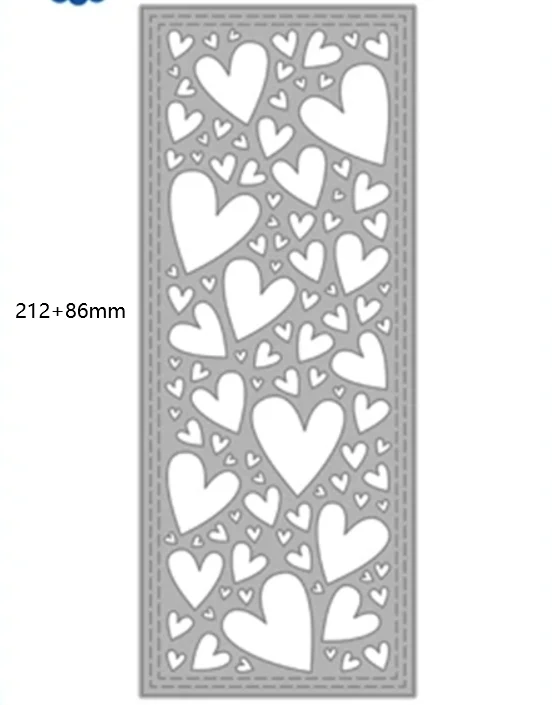 

Metal Cutting Dies Slimline Background Scrapbooking Stencil Cut Die For DIY Card Crafts Handmade