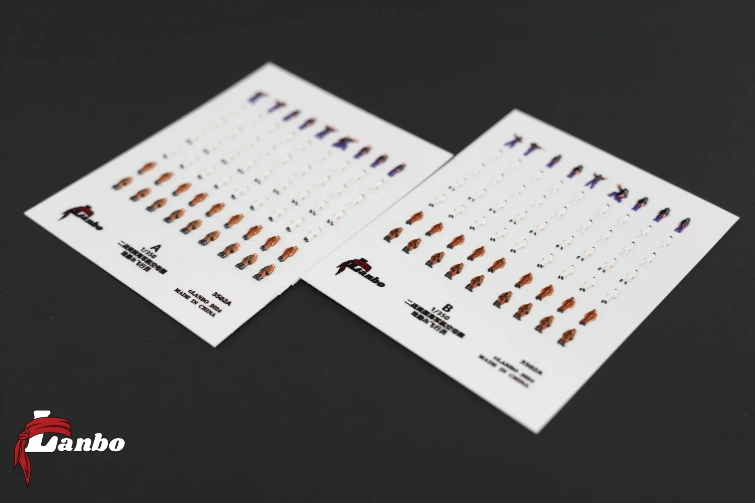 Модели Lanbo 3502A 1/350 Вторая мировая война Американский авианосчик Ground Crew &amp Pilots