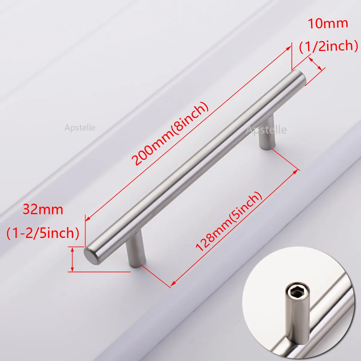 

Ручки для шкафов из нержавеющей стали серебристые/черные/золотые