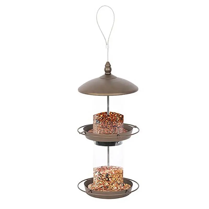 

Hummingbird Feeder Bird Feeder For Outsides Outdoor Bird Feeder With Hangings 2-Layer Weatherproof Design For Window Garden Back