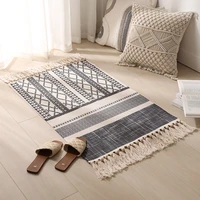 cotton thread rectangle carpet bedroom living room sofa coffee table mat bohemian 6090cm bedside area rug doormat