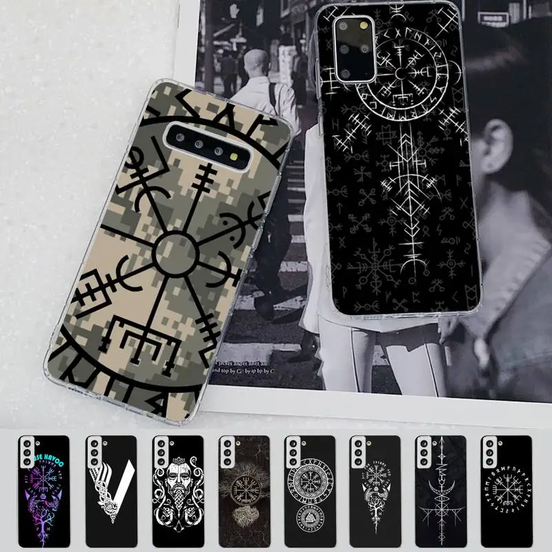 

Viking Vegvisir Logo Phone Case for Samsung S21 A10 for Redmi Note 7 9 for Huawei P30Pro Honor 8X 10i cover