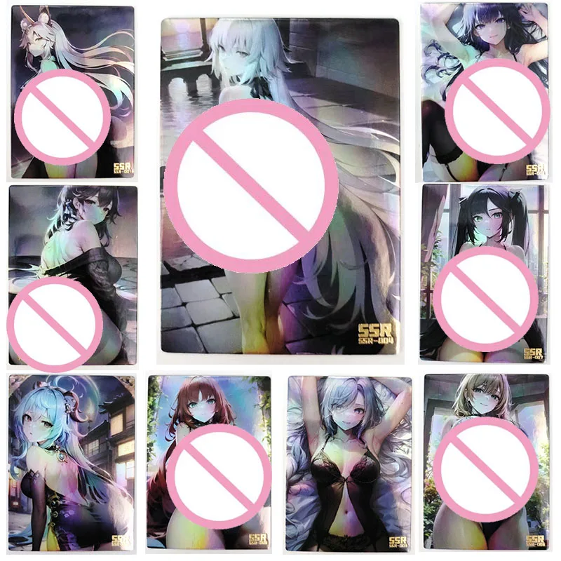 

Ослепительные модели Аниме Kamisato Ayaka Shenhe Ssr коллекция карточных игр Редкие карточки детские игрушки подарки на день рождения для мальчиков