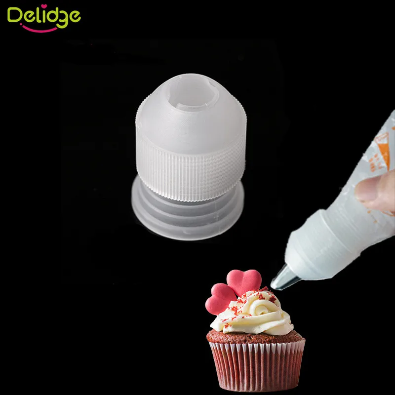 

2Pcs Piping Nozzles Converter Dessert Decorator Decorating Tips Connector Squeeze Cream Cake Tools