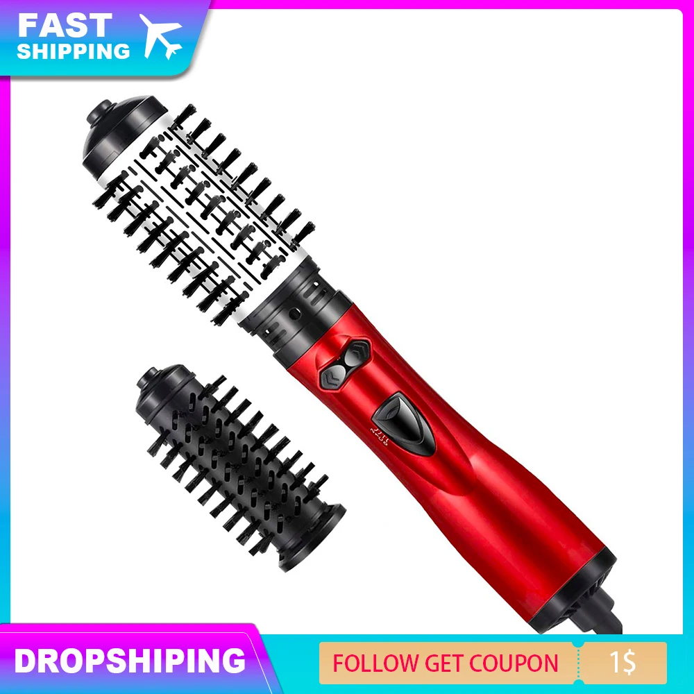 Salon Negative Ion Hot Air Blow Dryer Brush Professional Straightener Comb Electric Hair Blow Dryer Brush