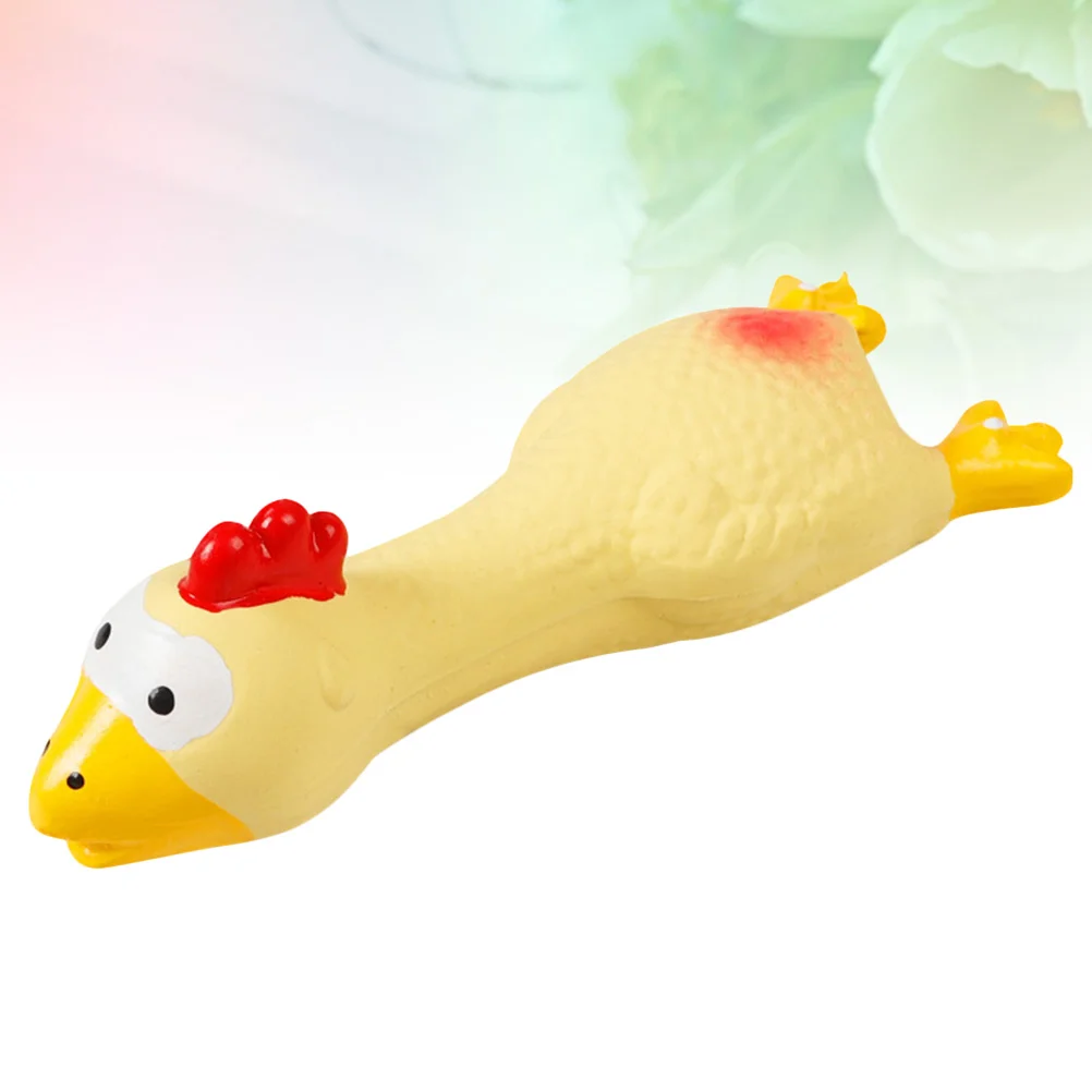 

Dog Toy Chicken Toys Squeaky Pet Rubber Sound Chew Latex Screaming Squeakers Squeaker Puppy Large Teething Dogs That Chickens