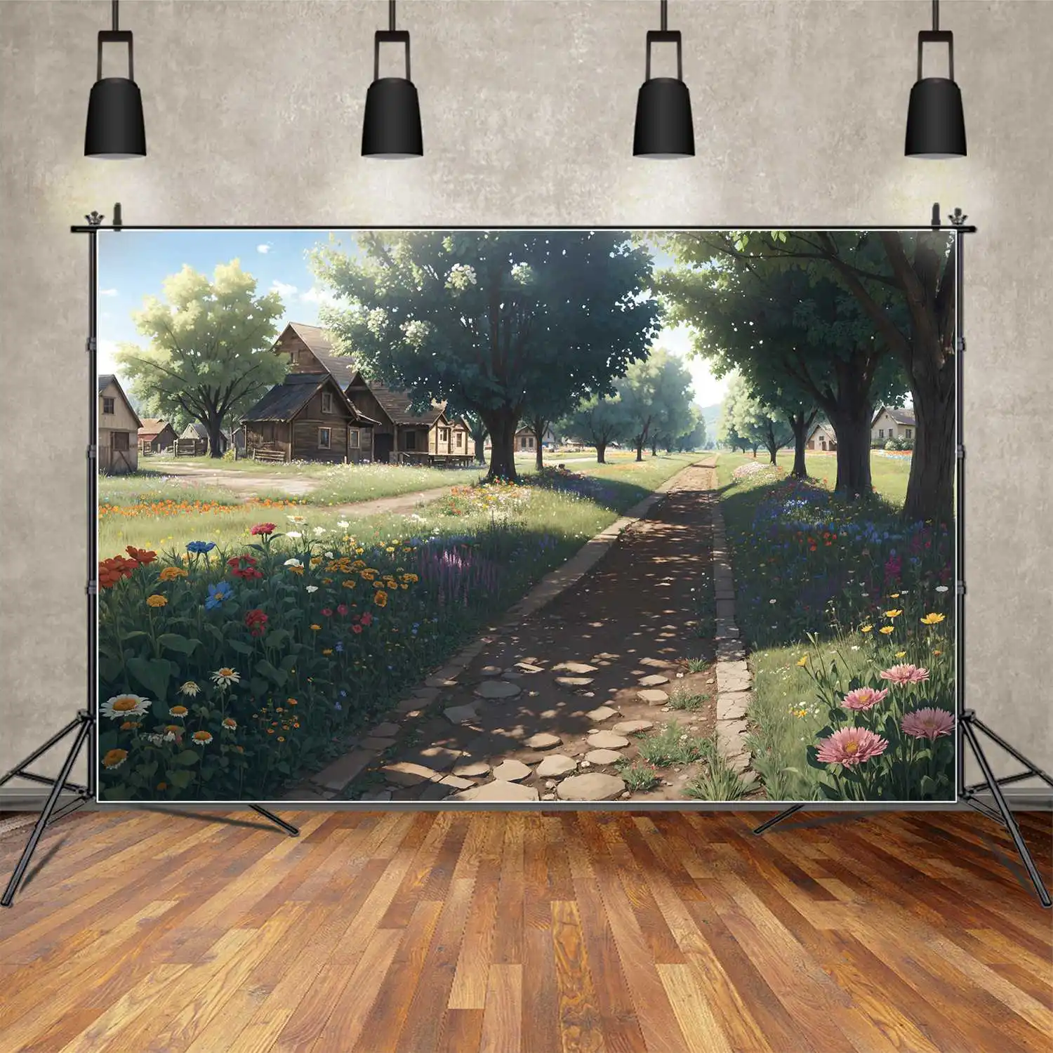 

Spring Cabin Home Room Backdrops Photography Decor Rural Village Personalized Baby Photo Booth Photographic Backgrounds