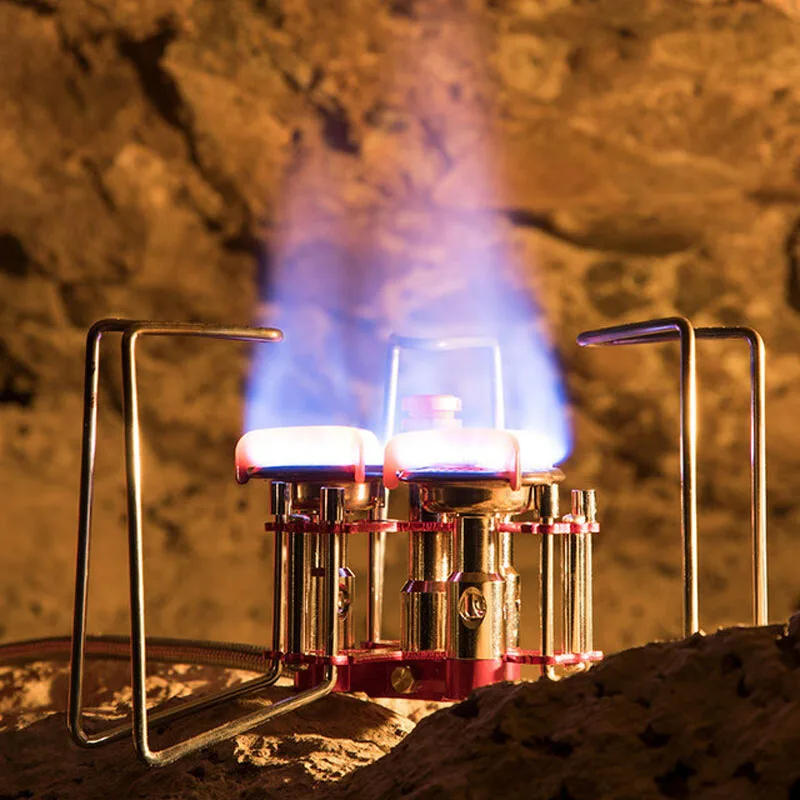 

Outdoor camping picnic stove head portable three-head gas stove windproof stove gas stove with large firepower self-driving
