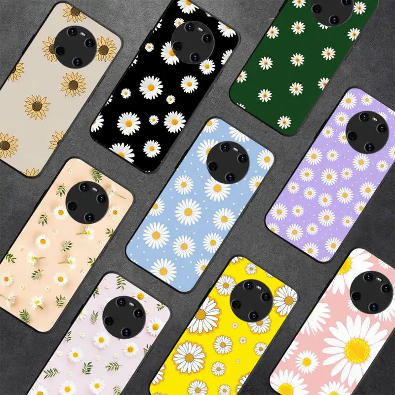 

Vintage Flower Daisy Phone Case for Huawei Y 6 9 7 5 8s prime 2019 2018 enjoy 7 plus