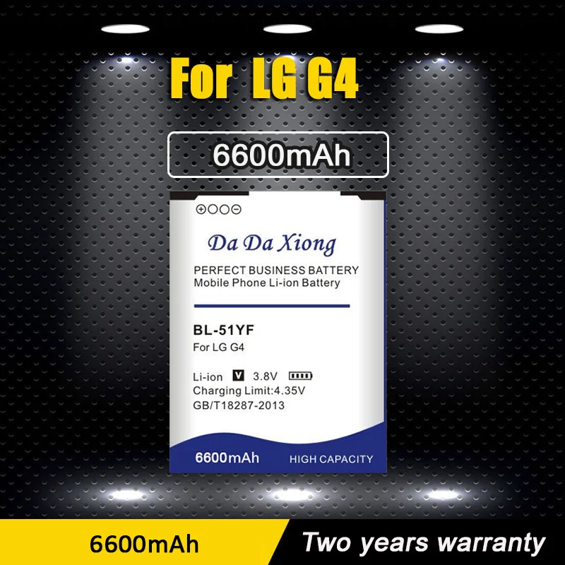 high quality 6600mah bl 51yf bl 51yh battery for lg g4 h815 h818 h819 vs999 f500s f500k f500l h811 v32 phone bateria free global shipping