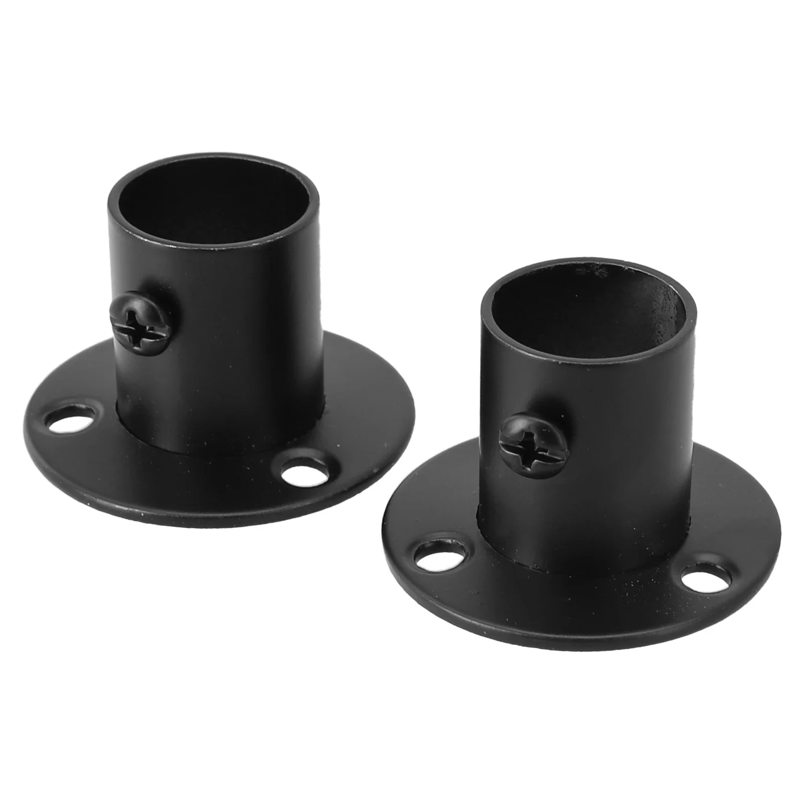 ze stali nierdzewnej wsporniki szafy 19-32mm czarny wspornik szyna kołnierzowa pręt stalowy dekoracyjny szafa praktyczna