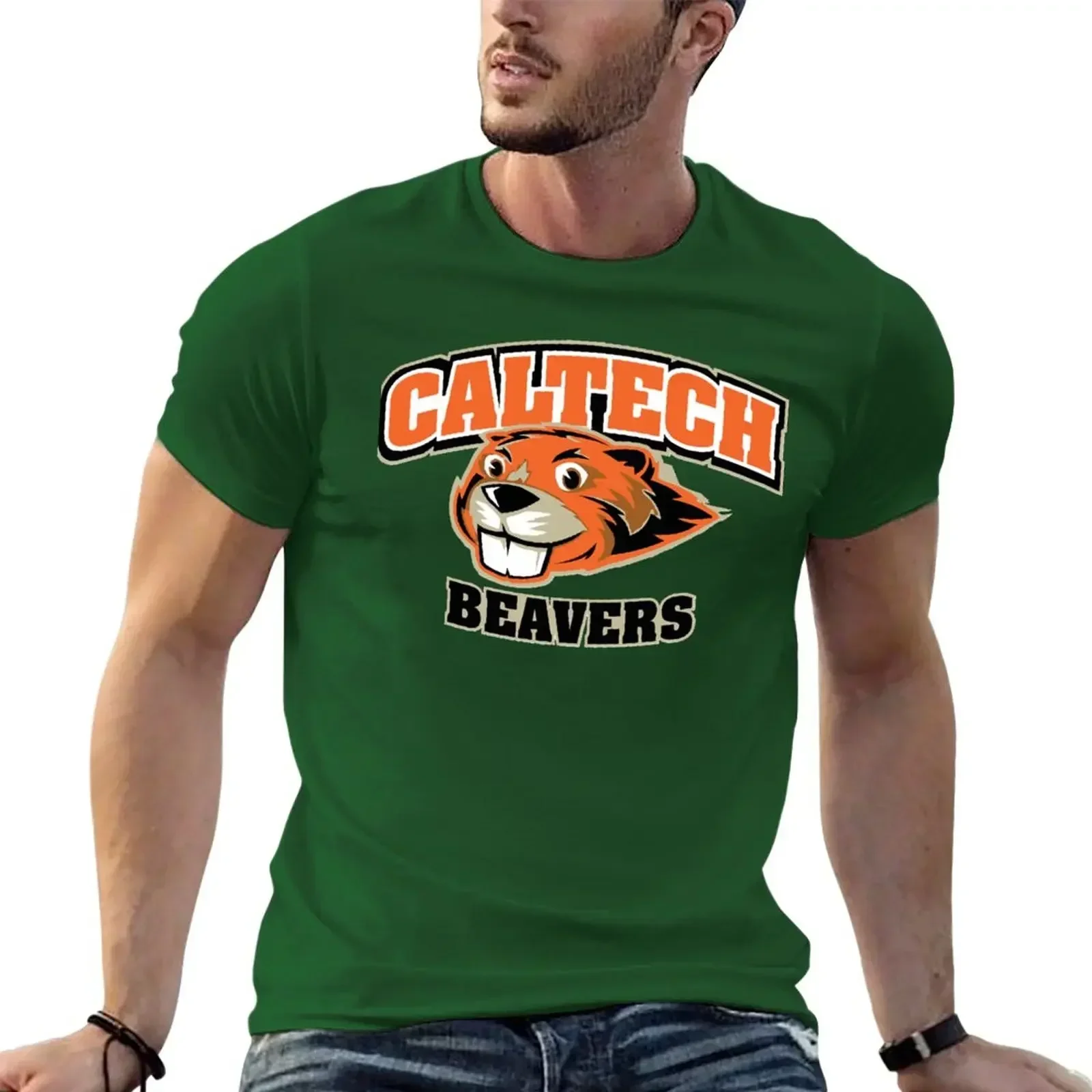 Футболка мужская с графическим принтом круглым вырезом в винтажном стиле