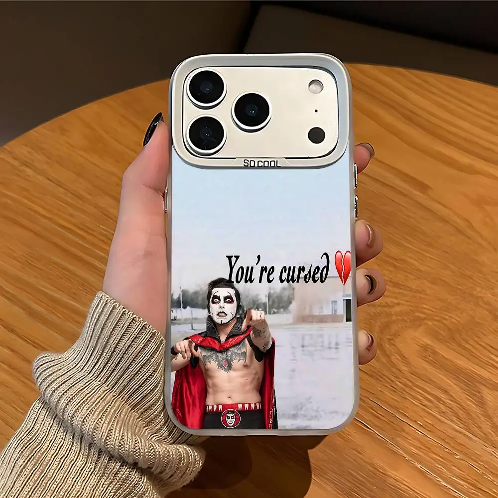 Новинка 2026: Матовый чехол D-Danhausen You Are Cursed с принтом и защитой объектива для iPhone 16, 15, 17, 14, 11, 12, 13 Pro Max (art.: 3920dbe9bf0fd) - 3920dbe9bf0fd