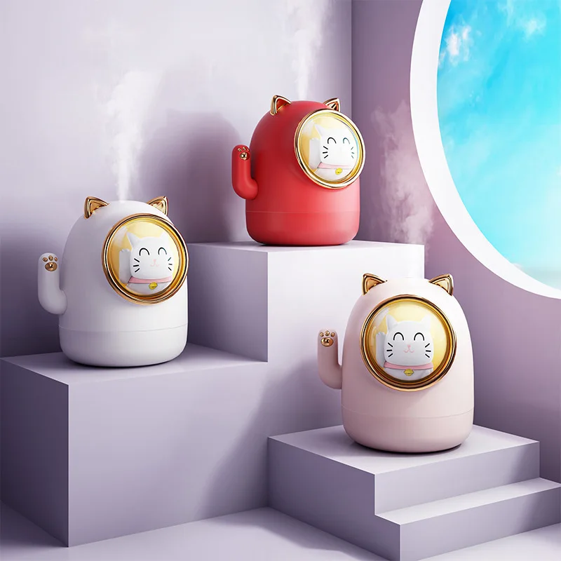 

Мини-увлажнитель воздуха Lucky Cat, 400 мл, с ночной подсветкой