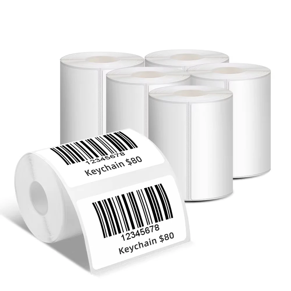 Белая термобумага для этикеток M110 40x30 мм совместима с M220 M110S M221 M200 квадратные