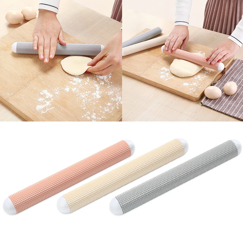 

Rolling Pin ABS Plastic Non-stick Kitchen Rollers Fondant Dumpling Skin Bread Dough Roller Decorating Tools Baking Accessories