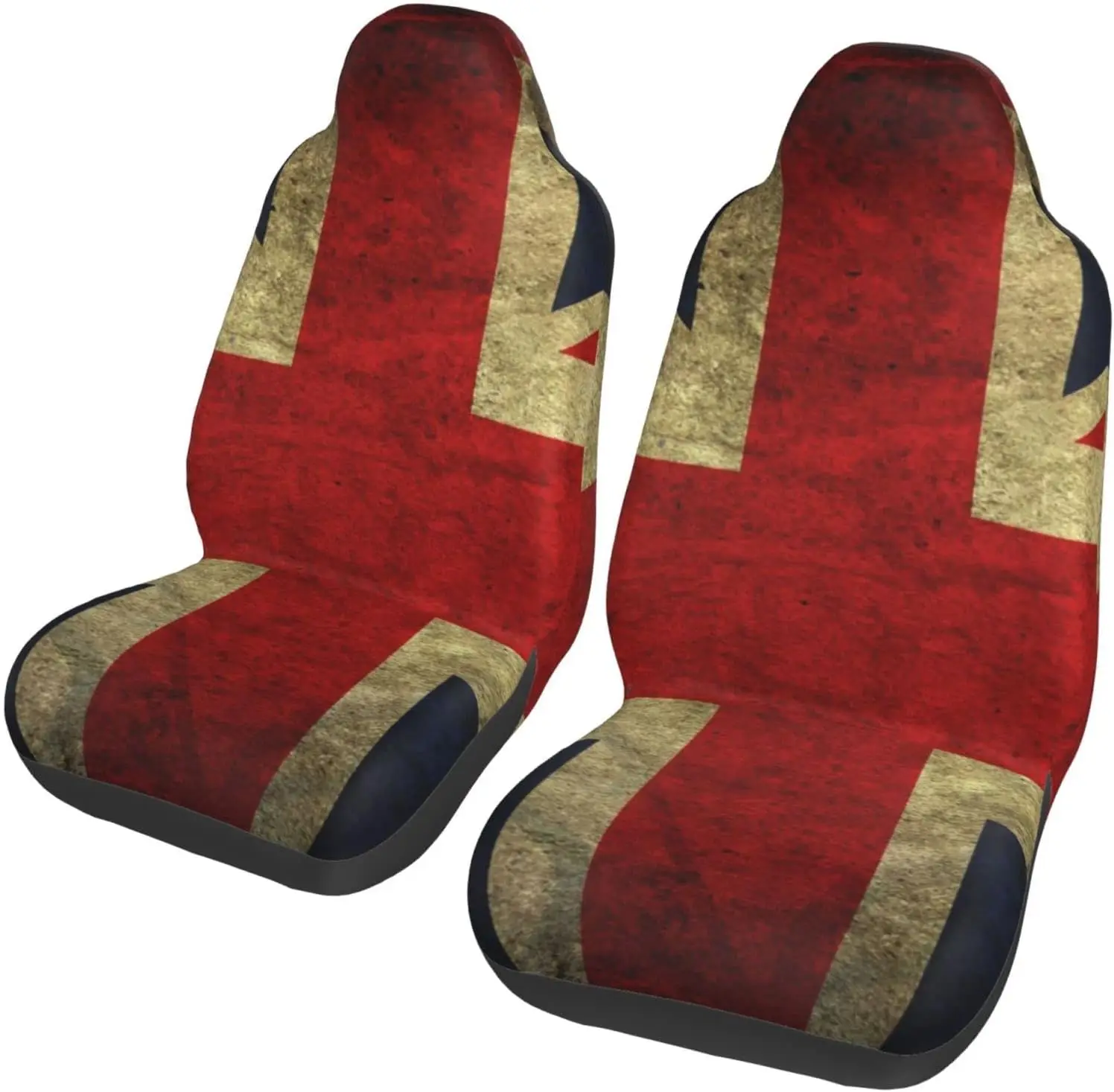 

Эластичный чехол на автомобильное сиденье с британским флагом, моющийся и дышащий чехол на автомобильное сиденье, 2 шт., защита на переднее сиденье автомобиля