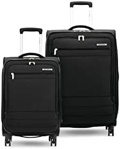 

Aspire DLX Softside Expandable Luggage with Spinners | Blue Depth | 2PC SET (Carry-on/Medium)