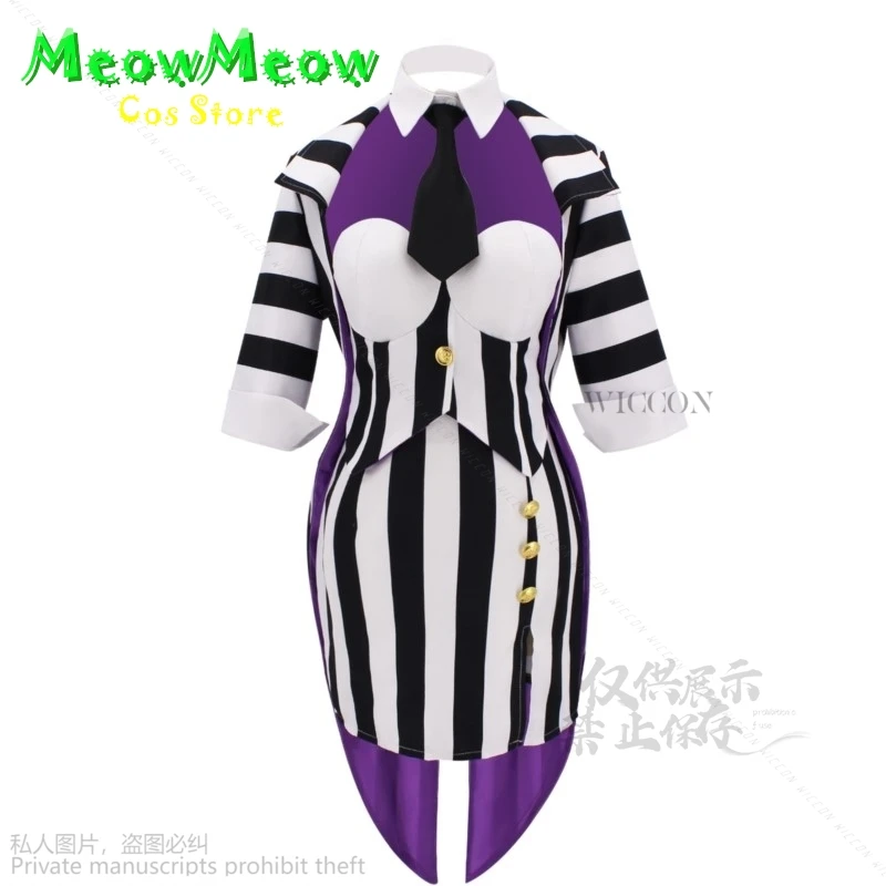 Женский костюм для косплея Beeetle Michael Keaton в черно-белую полоску женский свадебный