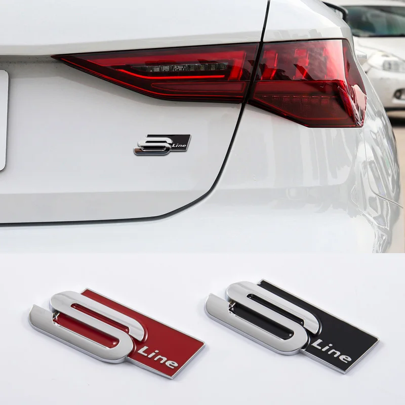 1 шт. эмблема кузова автомобиля наклейка аксессуары для Audi S line Sline A4 A5 A7 S4RS4 A6 TT A1 A2 A3