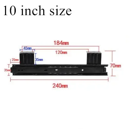 

Слайды для клавиатуры компьютера, 3 секции, 10-12 дюймов, направляющие 25 см/30 см, 2 шт./пара