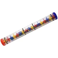 large rainstick rattle toy 15 75 inch long color noise stick rainbow grains inside