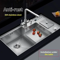 multifunctional table board kitchen sink stainless steel sink stepped oversized sink kitchen wash basin stepped pot basin