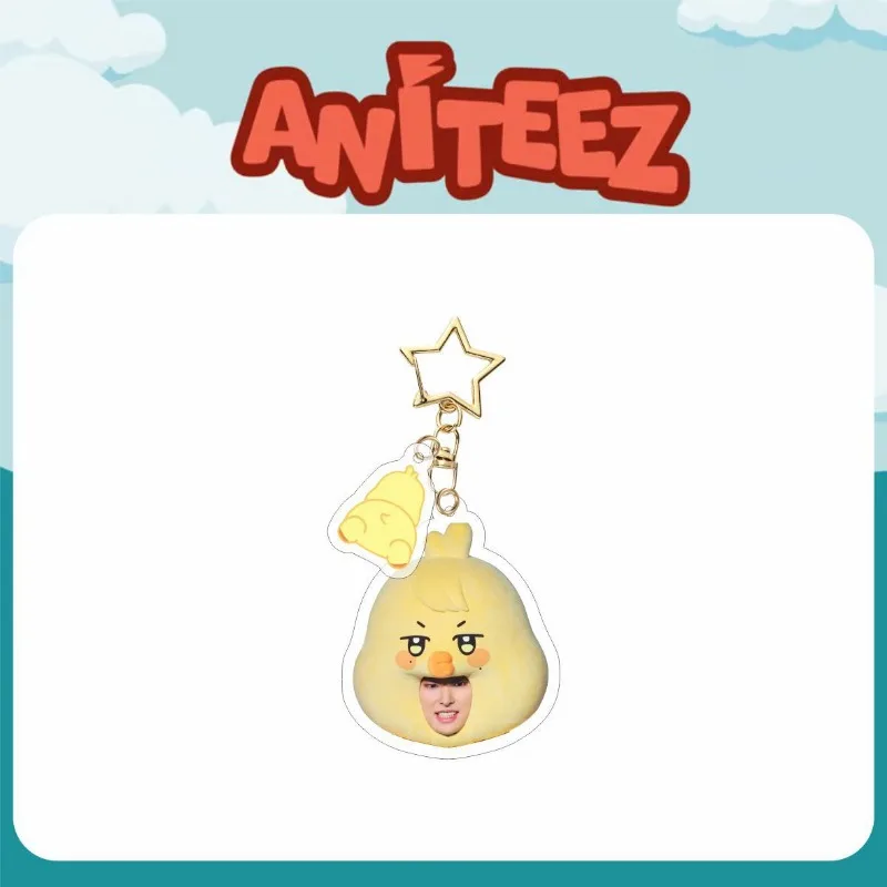 Фото KPOP 2024, брелок ANITEEZ Merch для женщин и мужчин, Kawaii, модный акриловый брелок для ключей, держатель, подарки, автомобильная сумка, очаровательные аксессуары №3
