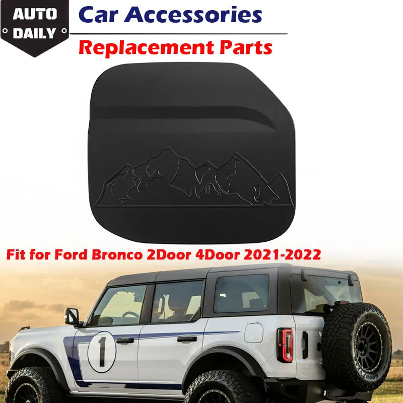 

Rhyming матовый черный топливный наполнитель крышка бака отделка масляная газовая крышка Внешний декоративный стикер Подходит для Ford Bronco 2021 ...