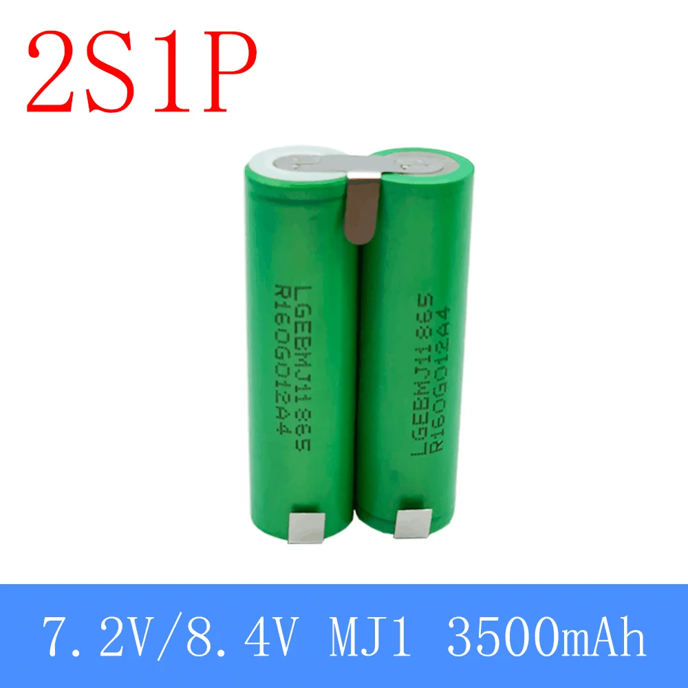 

100%new 2s1p 1s3p 3s2p 4s2p 5s2p 8.4v 3.7V 10.8V 16.8v 18V MJ1 Battery Pack 18650 3500 MAh Battery for 18V Screwdriver Battery