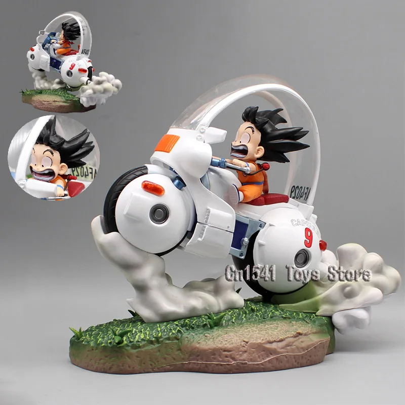 

21.5cm Anime Dragon Ball Figures Action Gohan Motorcycle Figure Son Gohan Statue Dbz GK Ornament PVC Collection Doll Toy for Kid