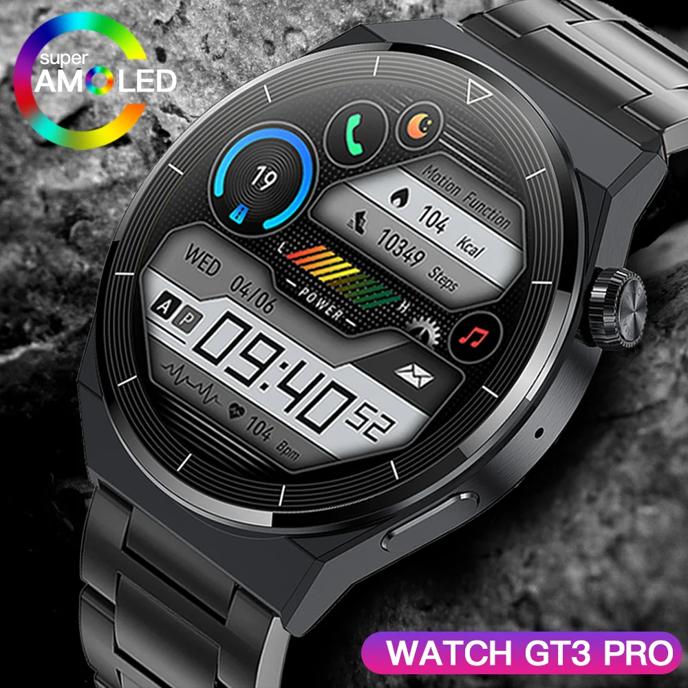 

ZODVBOZ AMOLED Smart Watch Men Custom Dial Answer Call Sport Fitness Tracker Men Waterproof Smartwatch For Huawei Watch GT3 Pro