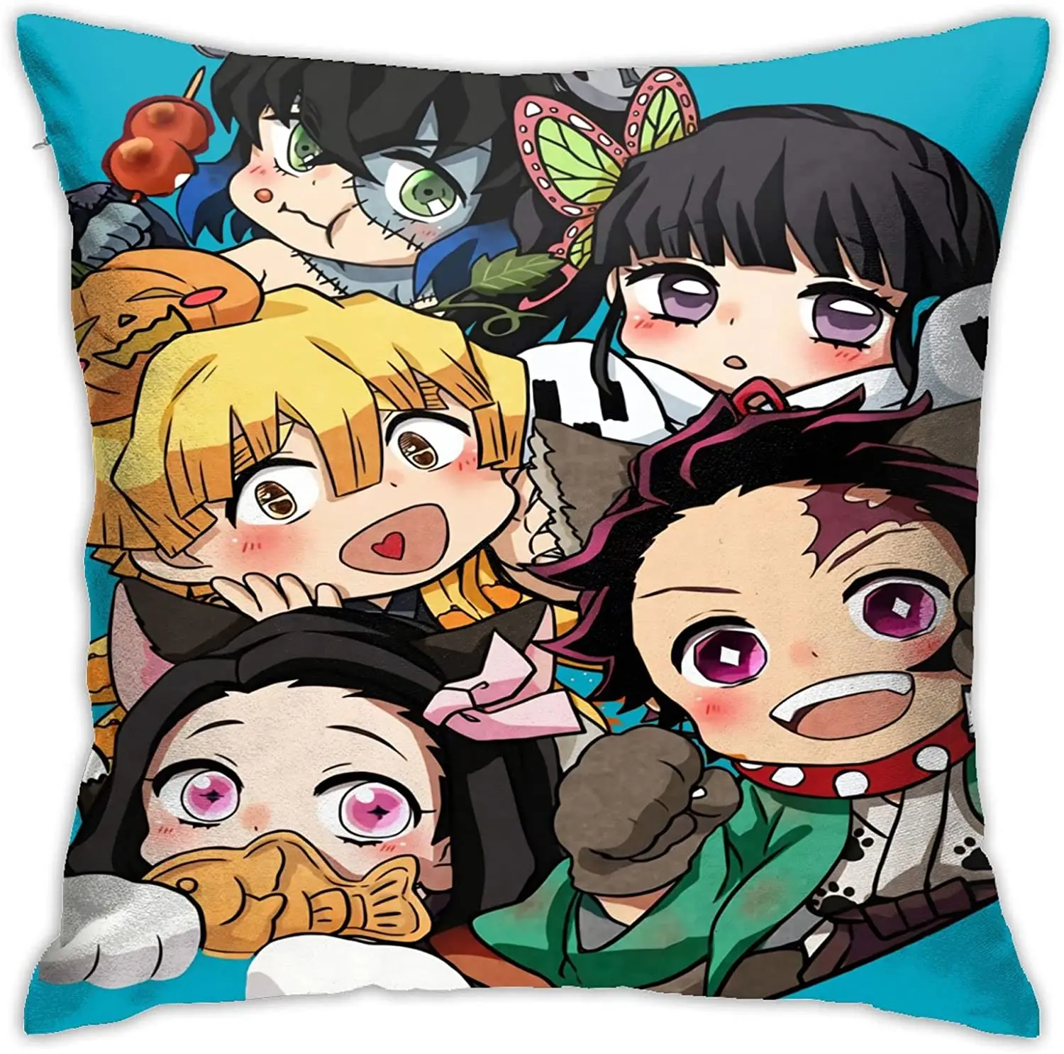 

Anime Throw Pillow Covers 18 X 18 in Soft Cozy Velvet Pillowcase Home Decorative Pillow Cover for Sofa Couch Bed Car Outdoor