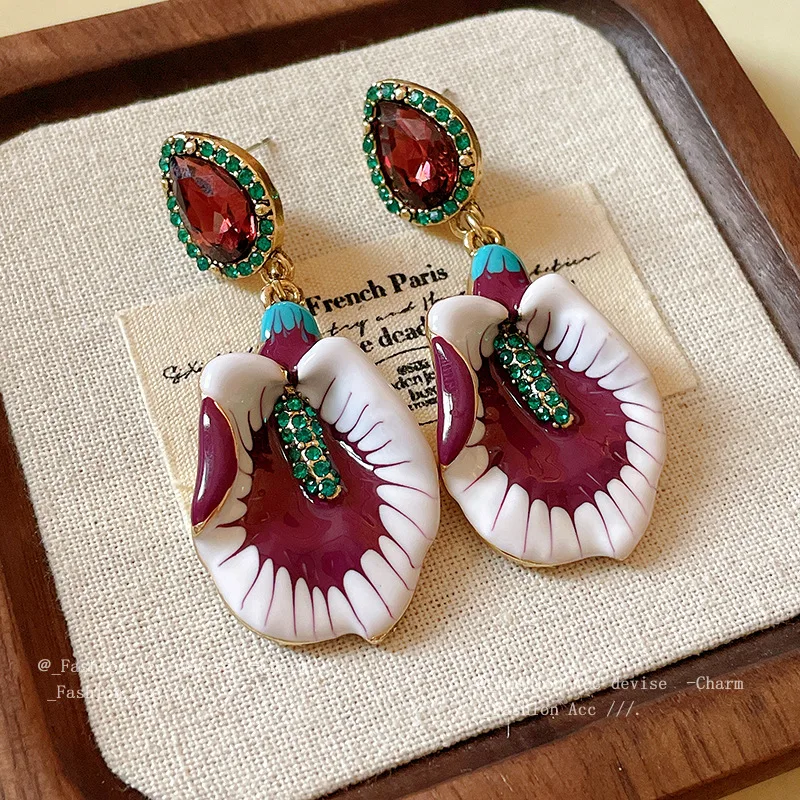 Винтажные серьги с градиентом