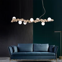 art deco e27 g95 led pendant light plate gold chrome shiny metal pendant lamp dining room luxury lustre hanging lamp fixtures
