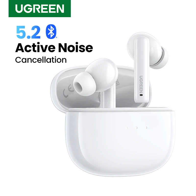 

UGREEN HiTune T3 Active Noise Cancelling Wireless Earbuds Bluetooth 5.2 ANC Bluetooth Earphones Transparency Mode HiFi Sound