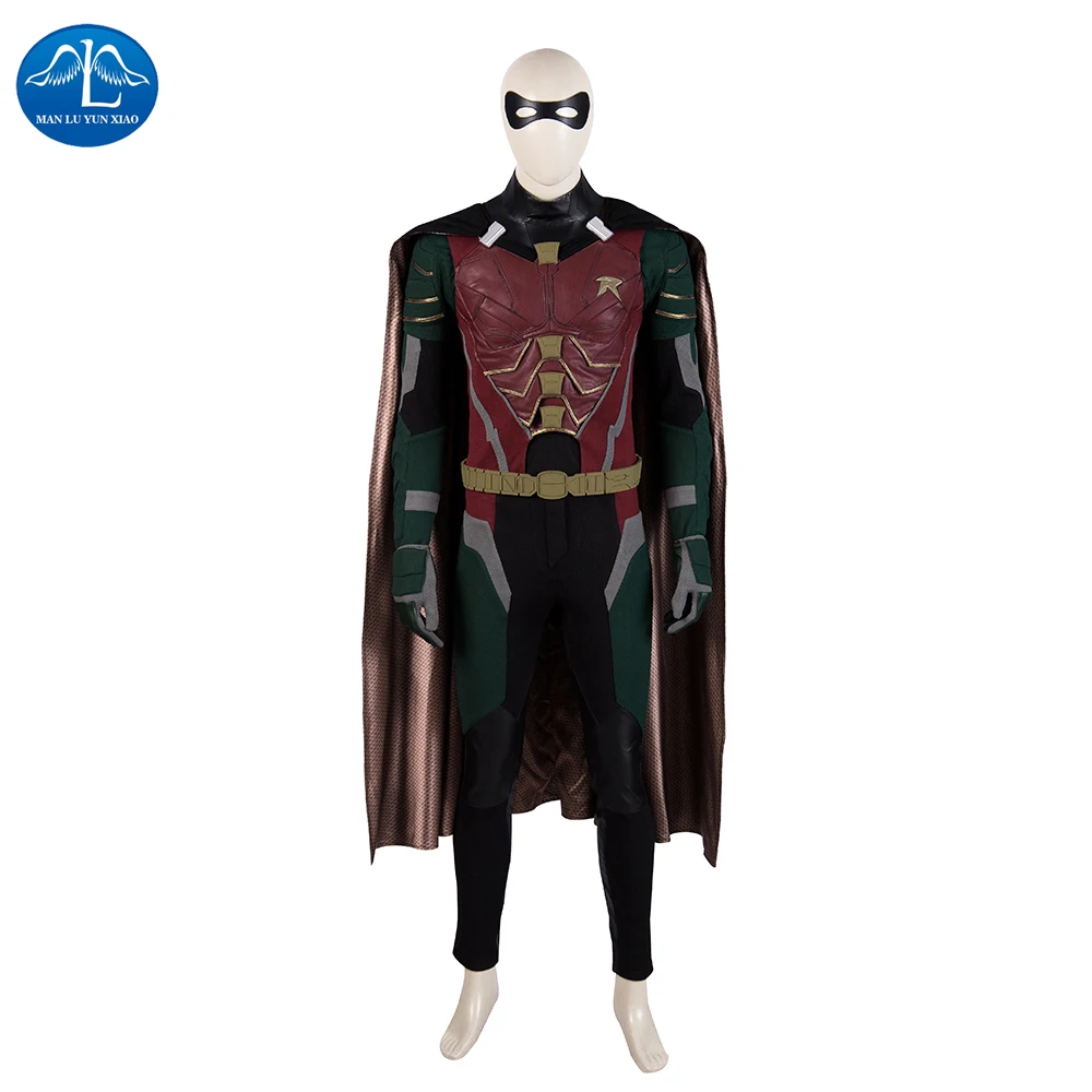 

Manluyunxiao Superhero Titans Robin Cosplay Costume Men Adult Halloween Anime Cosplay Attack on Titan