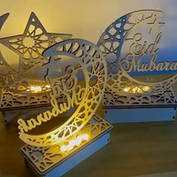 new eid mubarak wooden pendant ramadan decoration islam muslim party decor eid al adha ramadan and eid ramadan kareem party